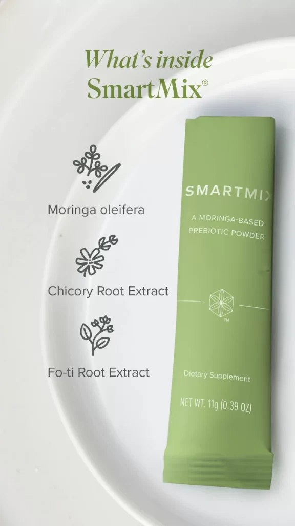 What's Inside SmartMix - Moringa oleifera, chicory root extract, and fo-ti root extract