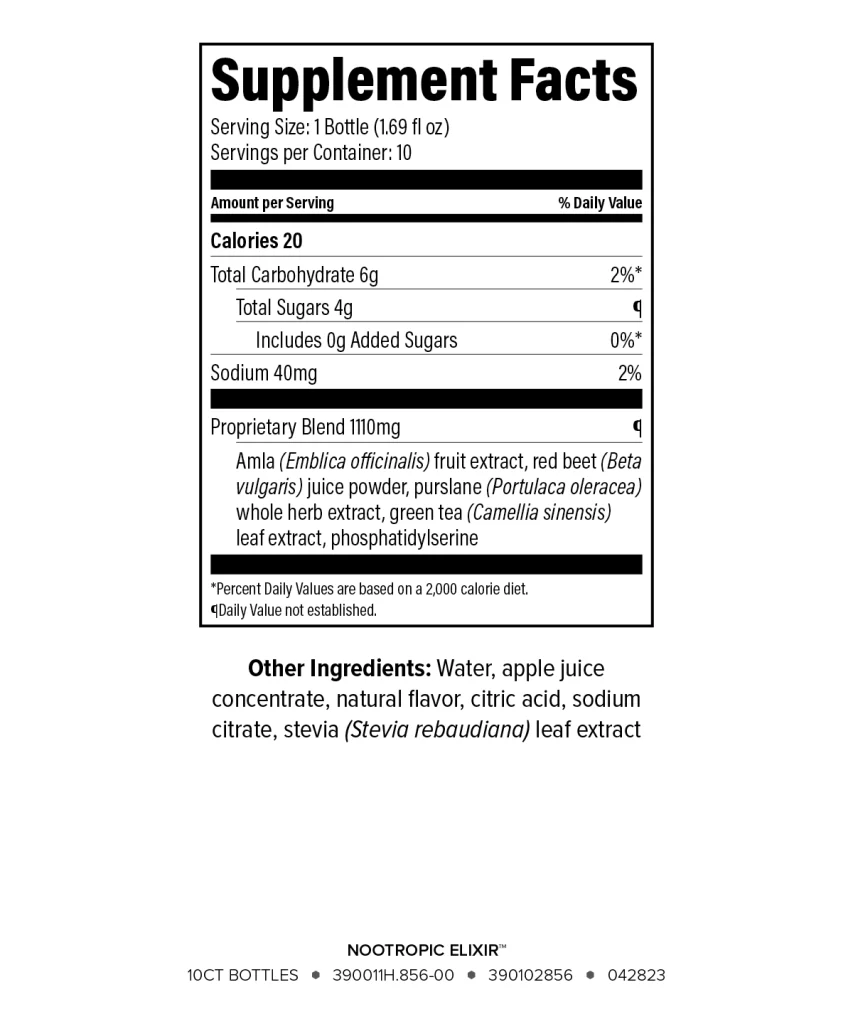 nootropic elixir ingredients